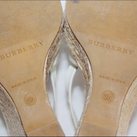 Authentic Burberry Wedge Sandals - Picture 3 of 3